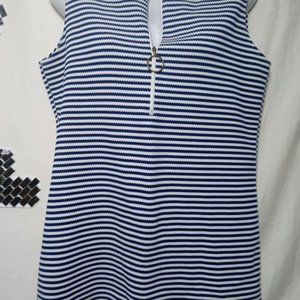 vintage half zip tennis shirt. no tags. poly blend possibly